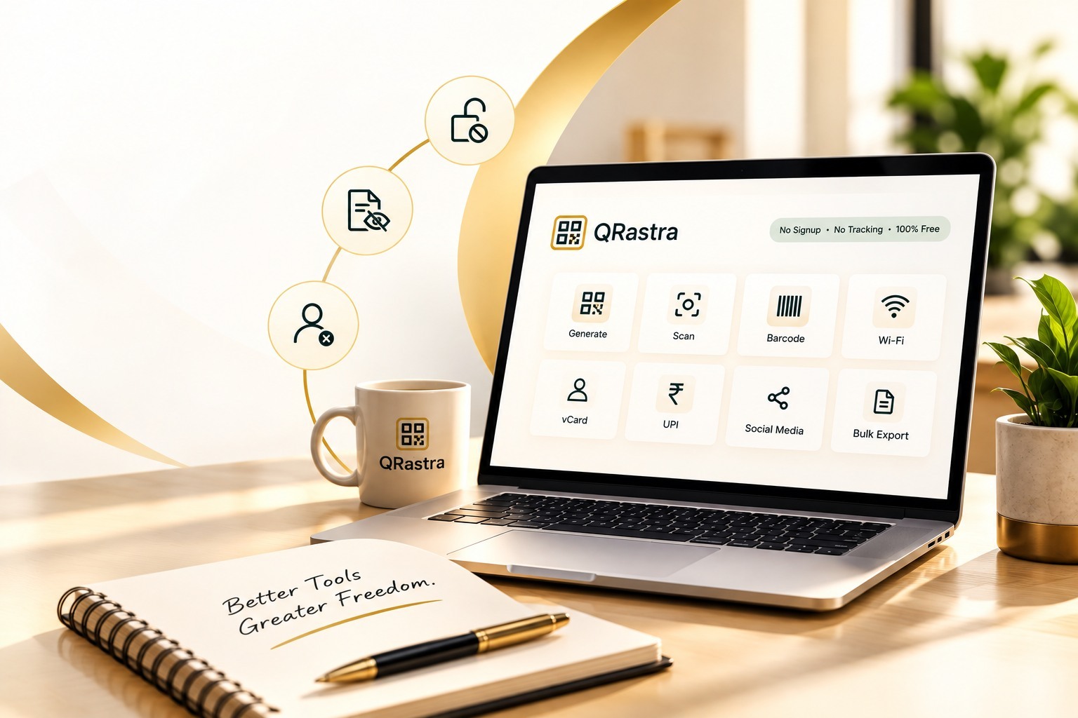 QRastra team working on privacy-first tools