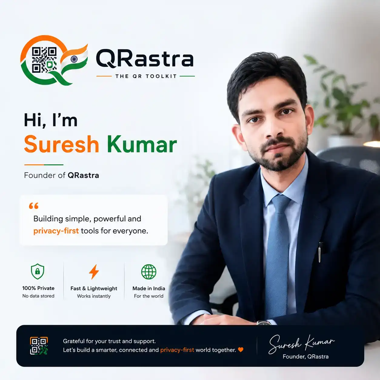 Founder of QRastra